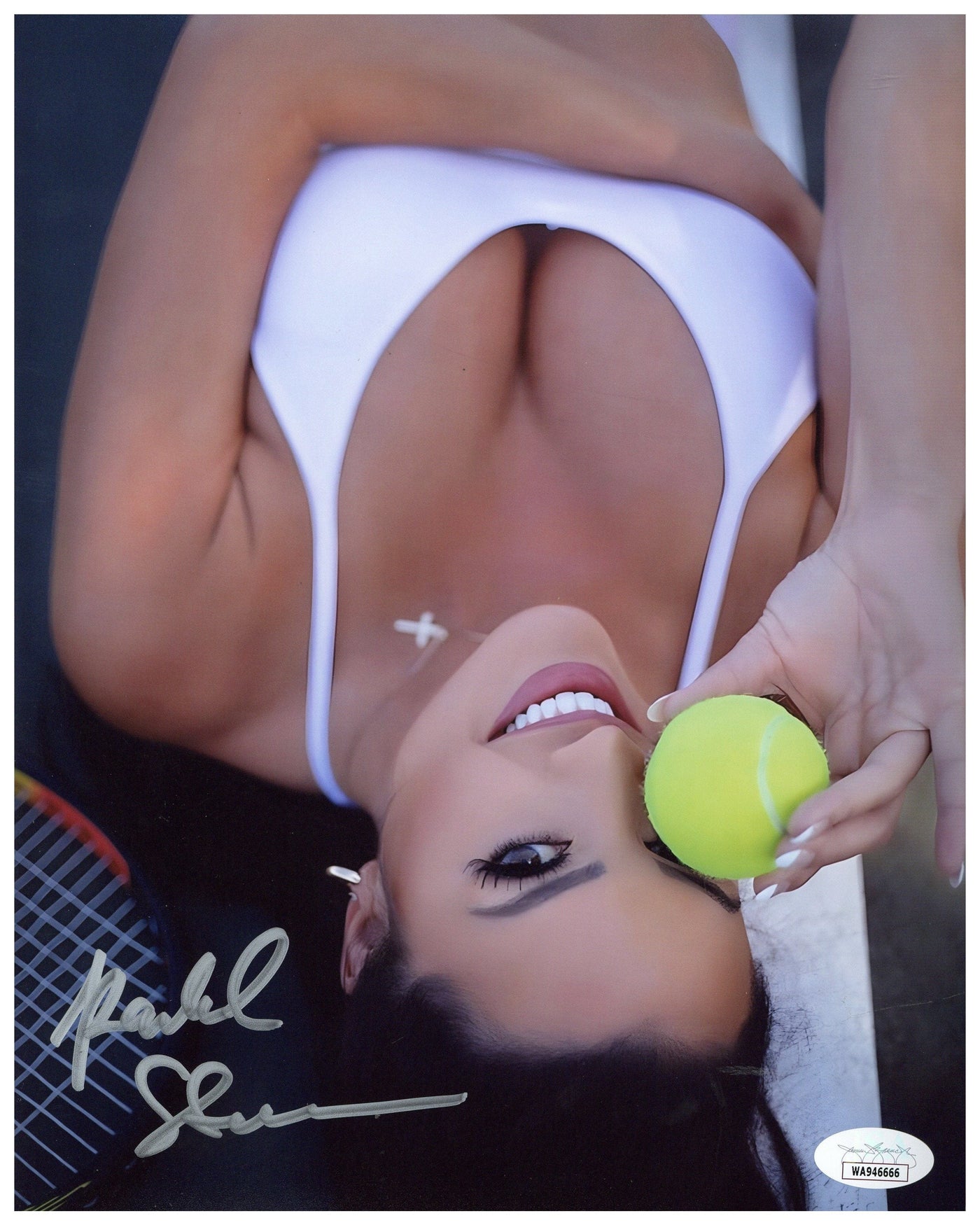 Rachel Stuhlmann Signed 8x10 Photo Tennis Autograph JSA COA #3