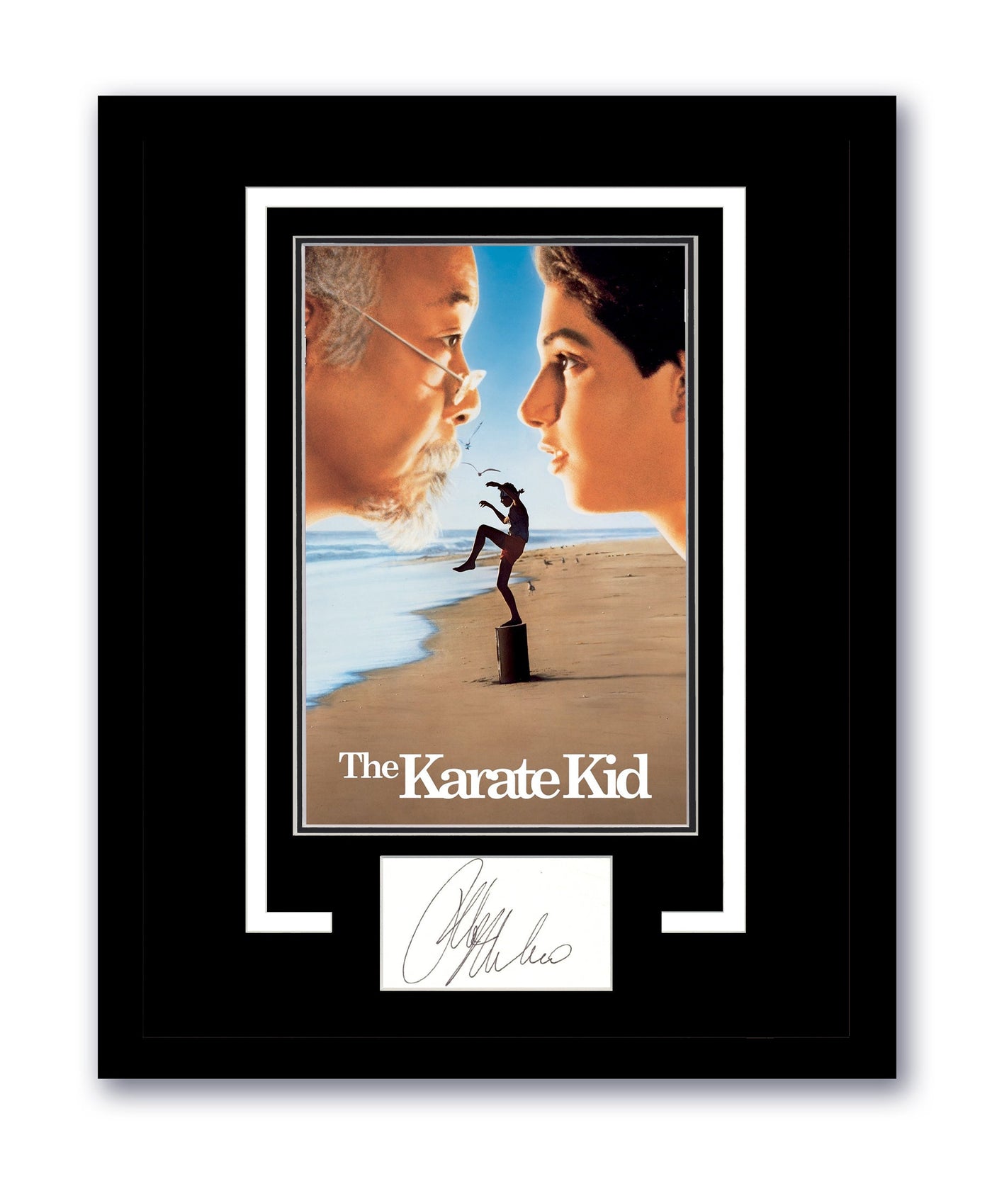 Ralph Macchio Signed 11x14 Framed Cut The Karate Kid Autographed AutographCOA
