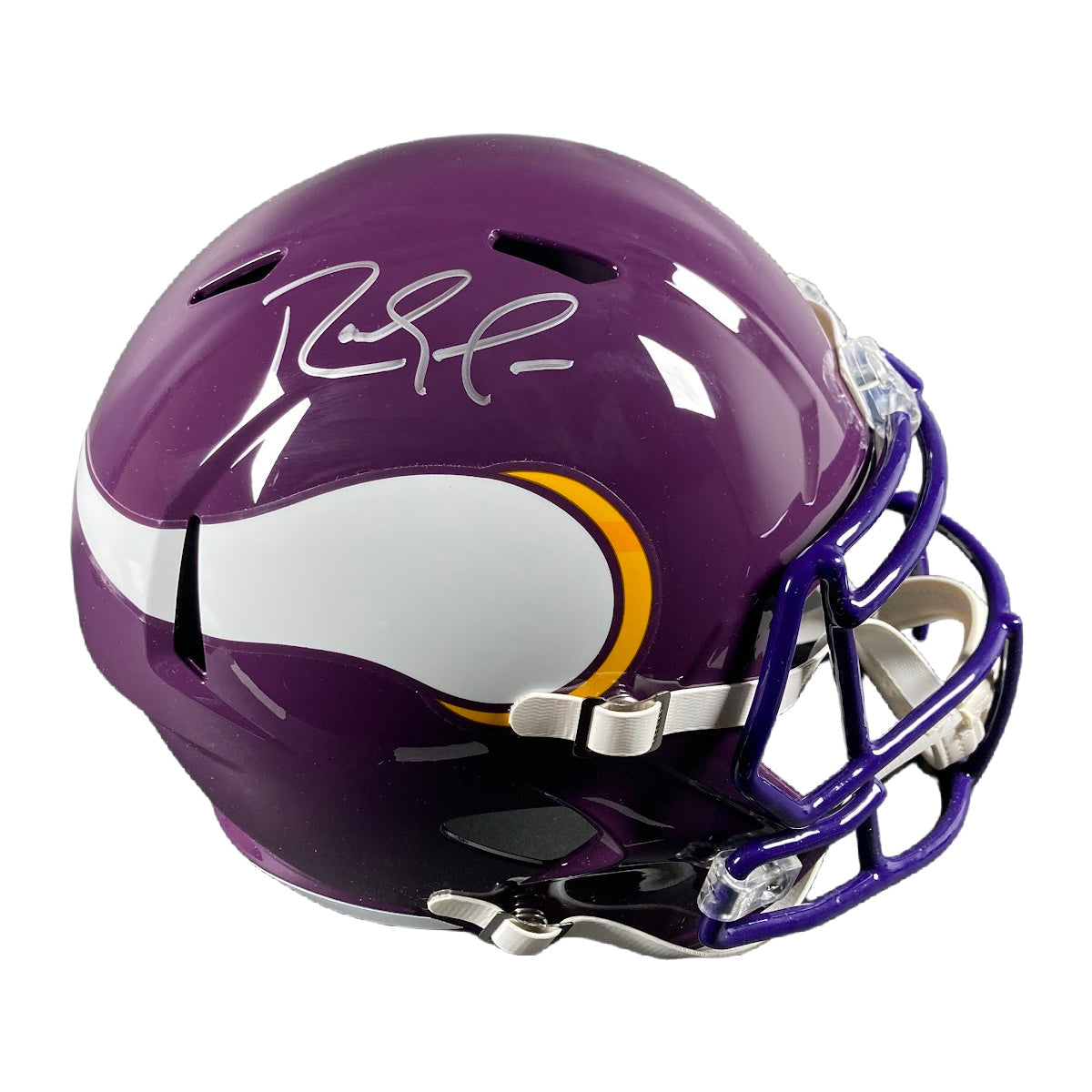 Randy Moss Signed Minnesota Vikings FS Full Size Helmet Rep - BAS COA