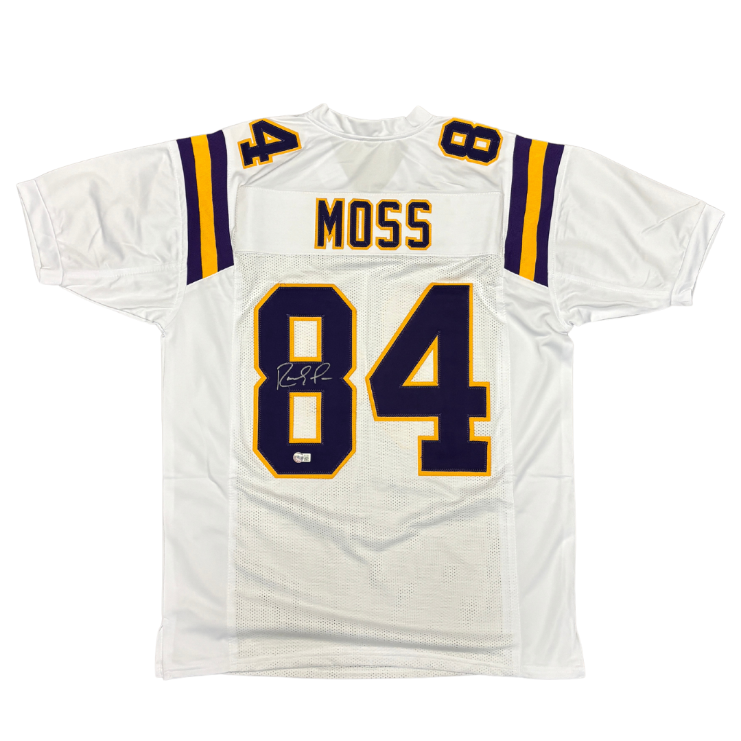 Randy Moss Signed Vikings Pro Style Jersey Authentic Autographed BAS COA