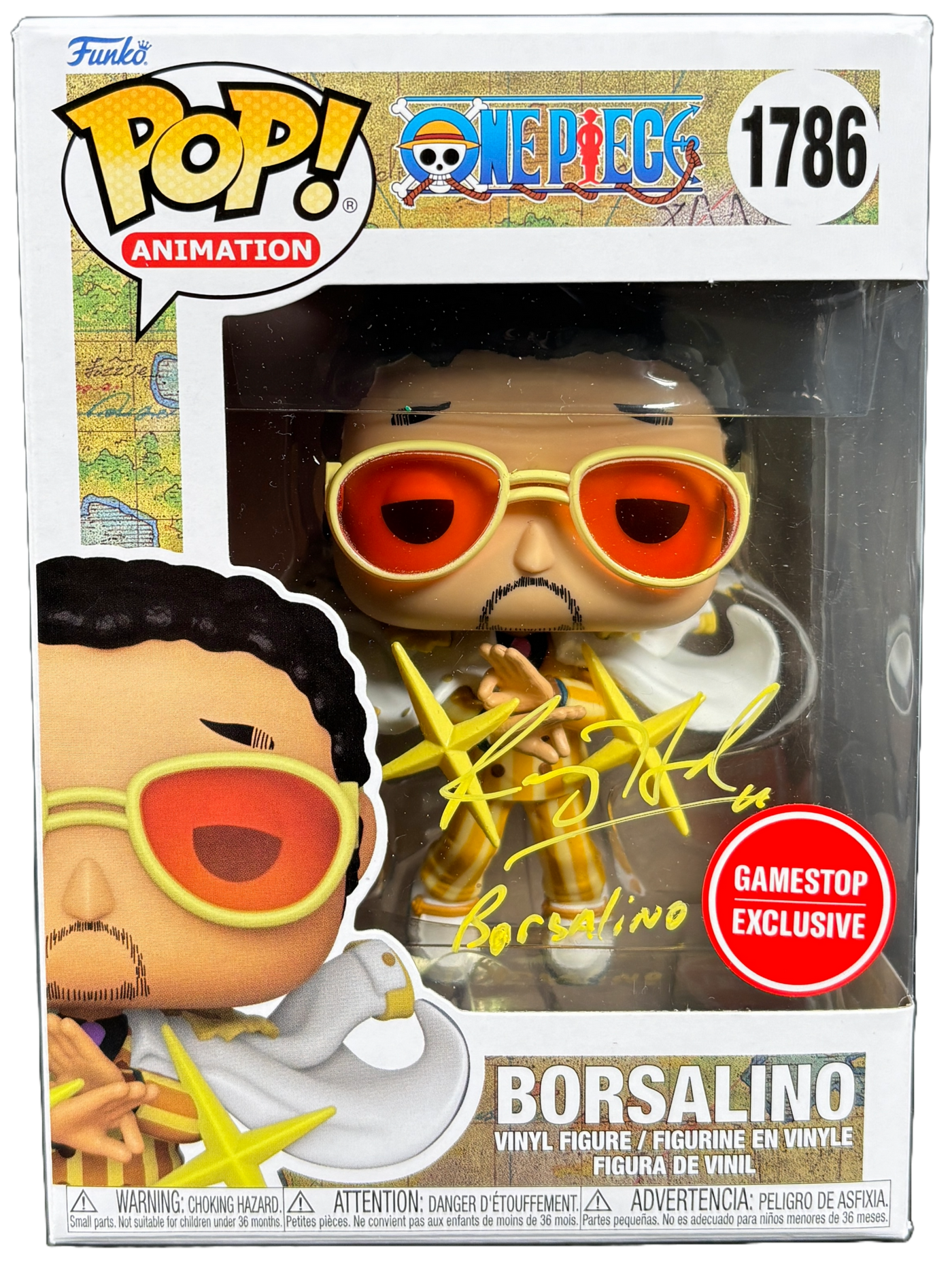 Ray Hurd Signed Funko POP One Piece Anime Borsalino 1786 Autographed JSA COA 2