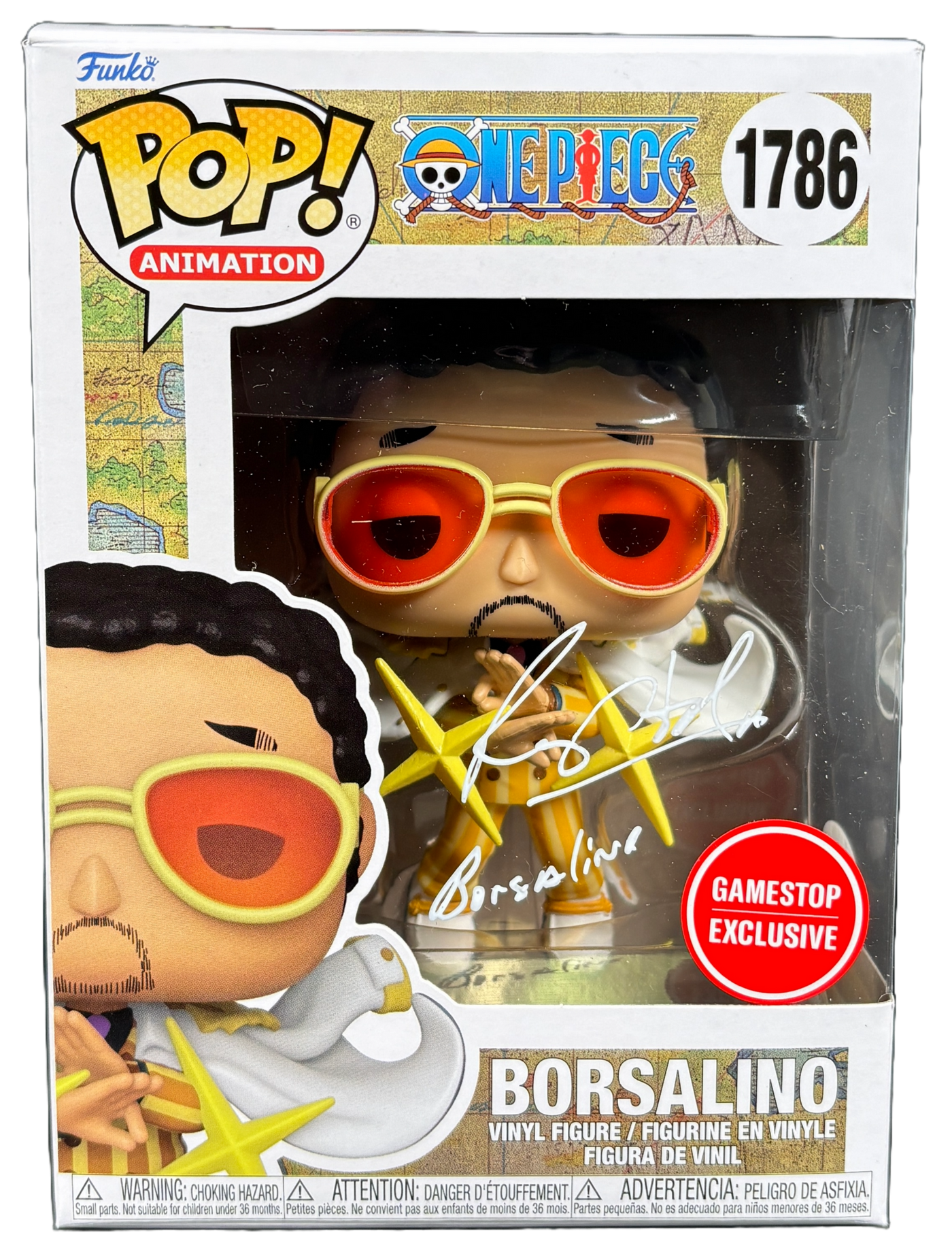 Ray Hurd Signed Funko POP One Piece Anime Borsalino 1786 Autographed JSA COA