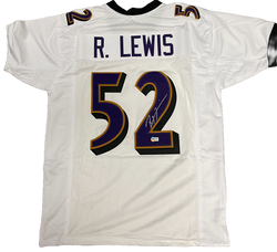 Image of Ray Lewis Signed Baltimore Ravens Pro Style Jersey Autographed BAS COA