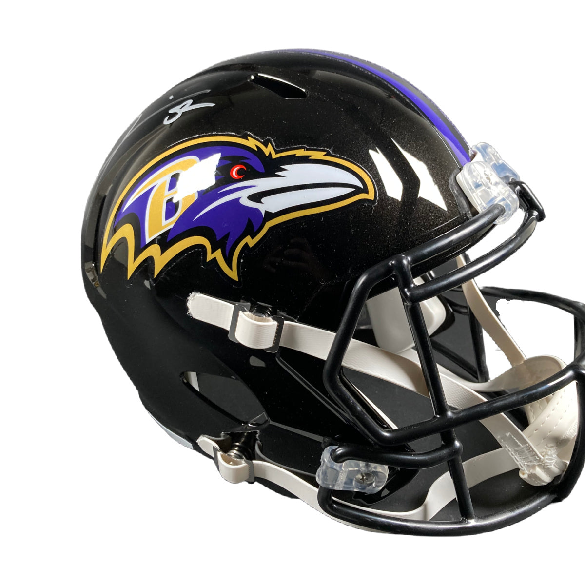 Ray Lewis Signed FS Baltimore Ravens Helmet Autographed BAS COA