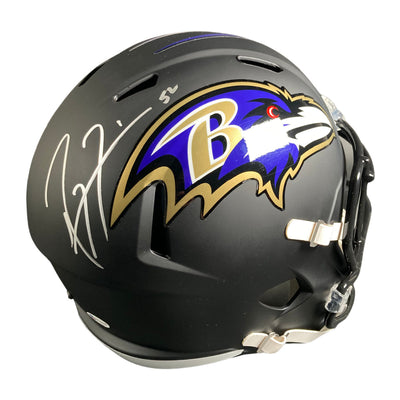 Ray Lewis Signed FS Baltimore Ravens Helmet Autographed BAS COA Flat
