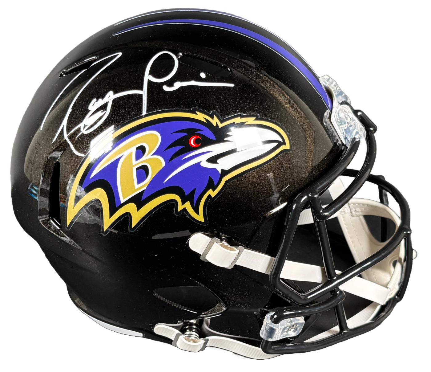 Ray Lewis Signed F/S Baltimore Ravens Helmet Autographed BAS COA