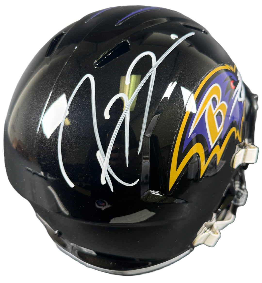 Ray Lewis Signed F/S Baltimore Ravens Helmet Autographed BAS COA