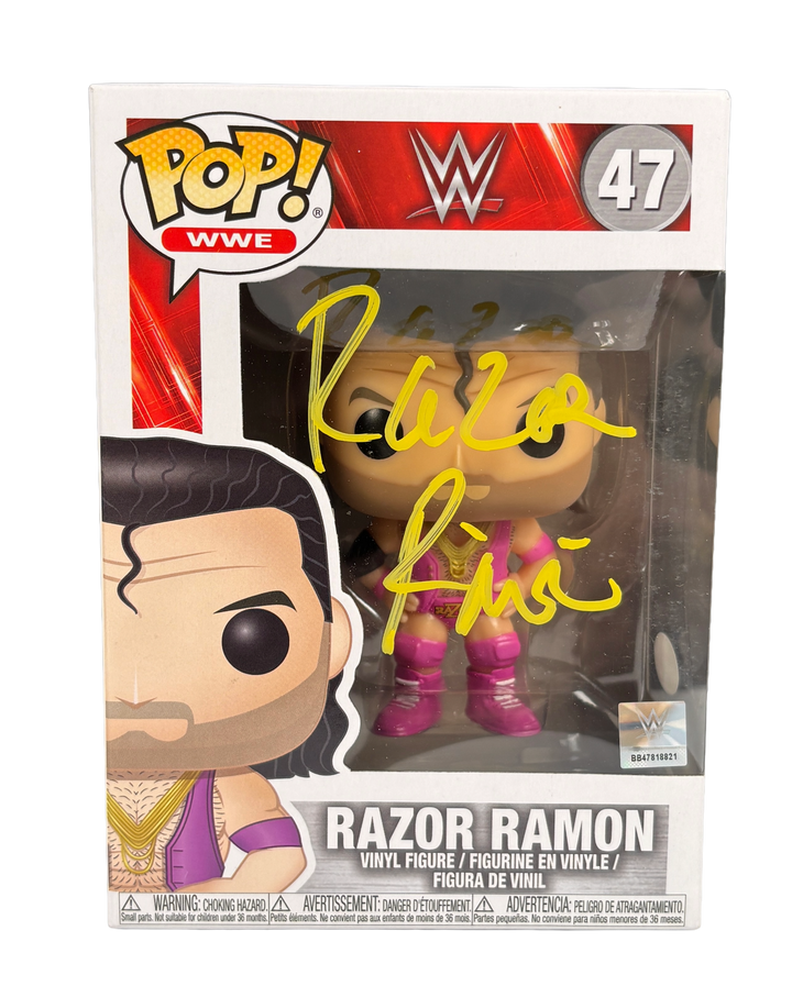 Razor Ramon Signed WWE Funko Pop 