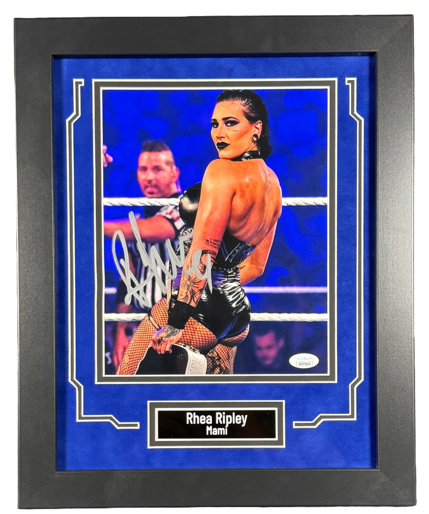 Rhea Ripley Signed 8x10 Photo WWE Custom Framed Autographed JSA COA