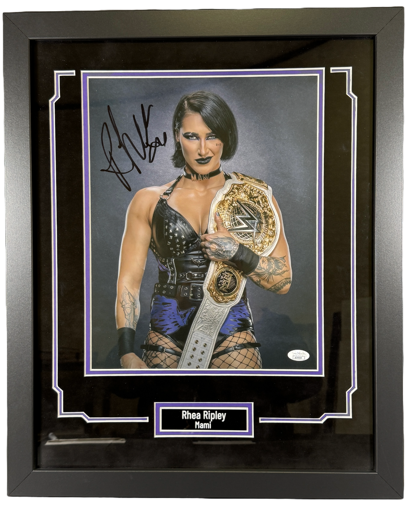 Rhea Ripley Signed & Custom Framed 11x14 Photo Mami WWE Autographed JSA COA