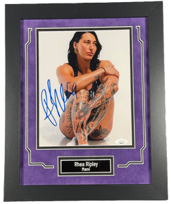 Image of Rhea Ripley Signed & Custom Framed 8x10 Photo WWE Autographed JSA