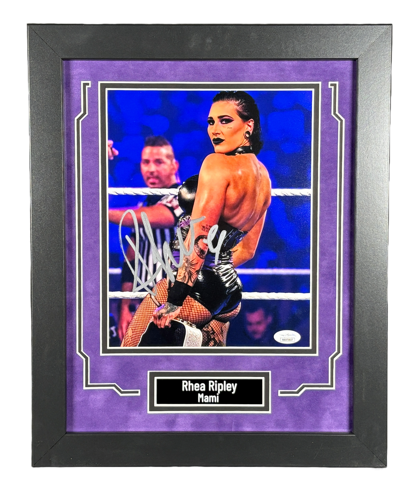 Rhea Ripley Signed & Custom Framed 8x10 Photo WWE Custom Framed Autographed JSA COA #2