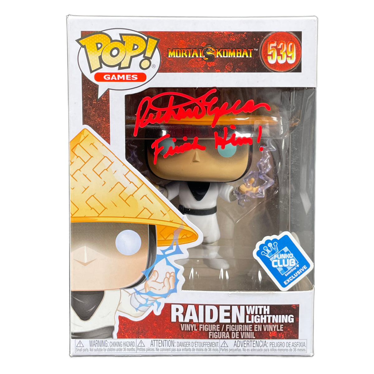 Richard Epcar Signed Funko Mortal Kombat Raiden Autographed JSA COA