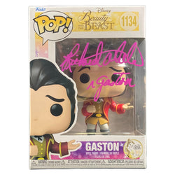 Image of Richard White Signed Funko POP Disney Beauty and the Beast Gaston Autograph JSA