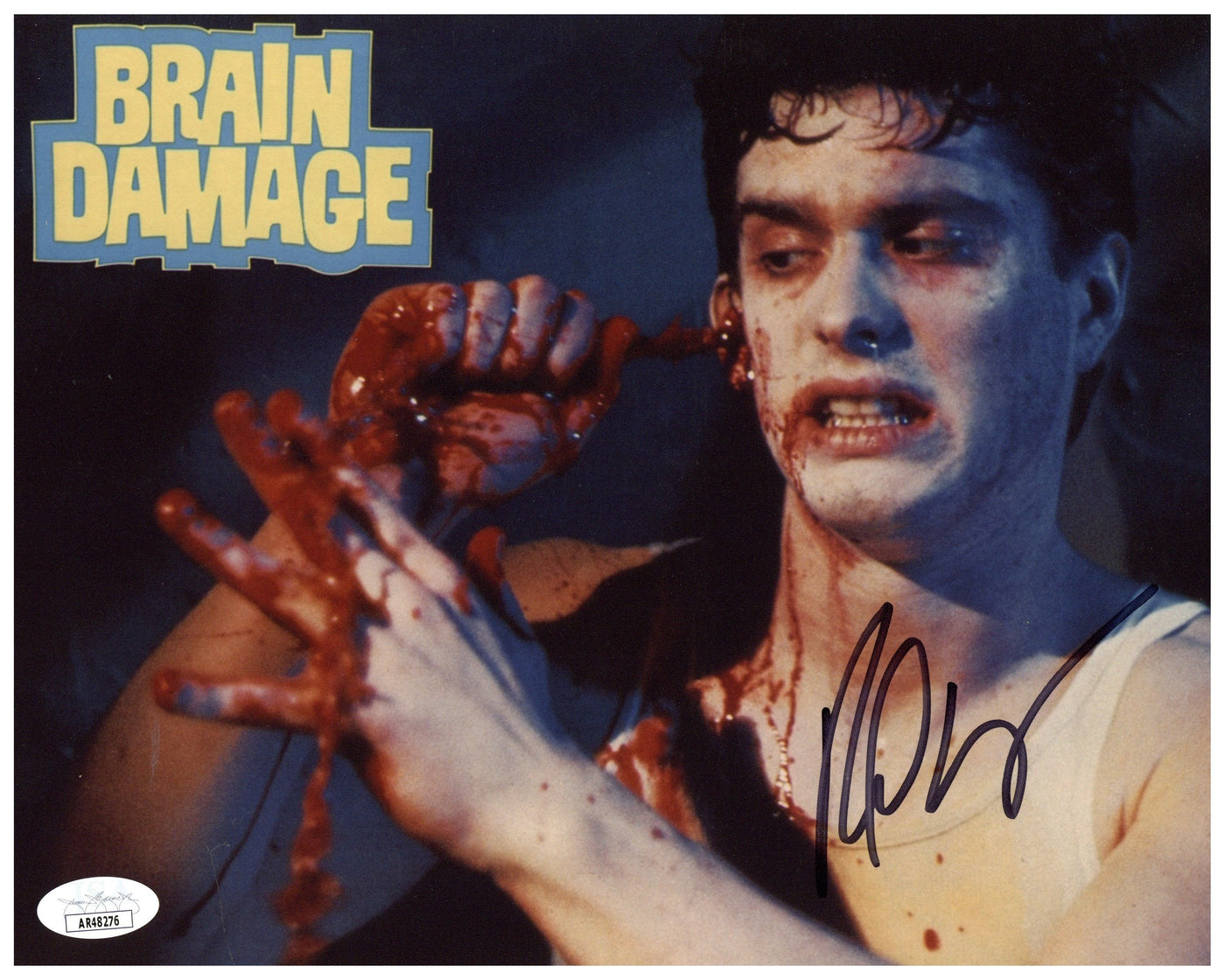 Rick Hearst Signed 8x10 Photo Brain Damage Horror Autograph JSA COA