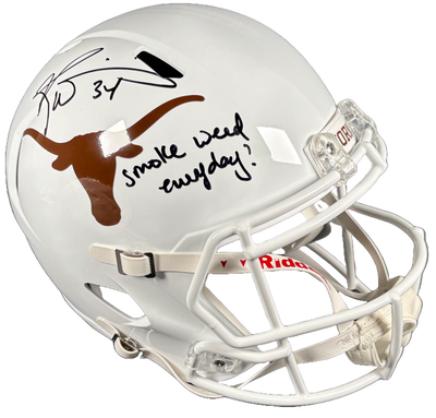 Ricky Williams Signed Texas Longhorns F/S Riddell Speed Helmet JSA COA