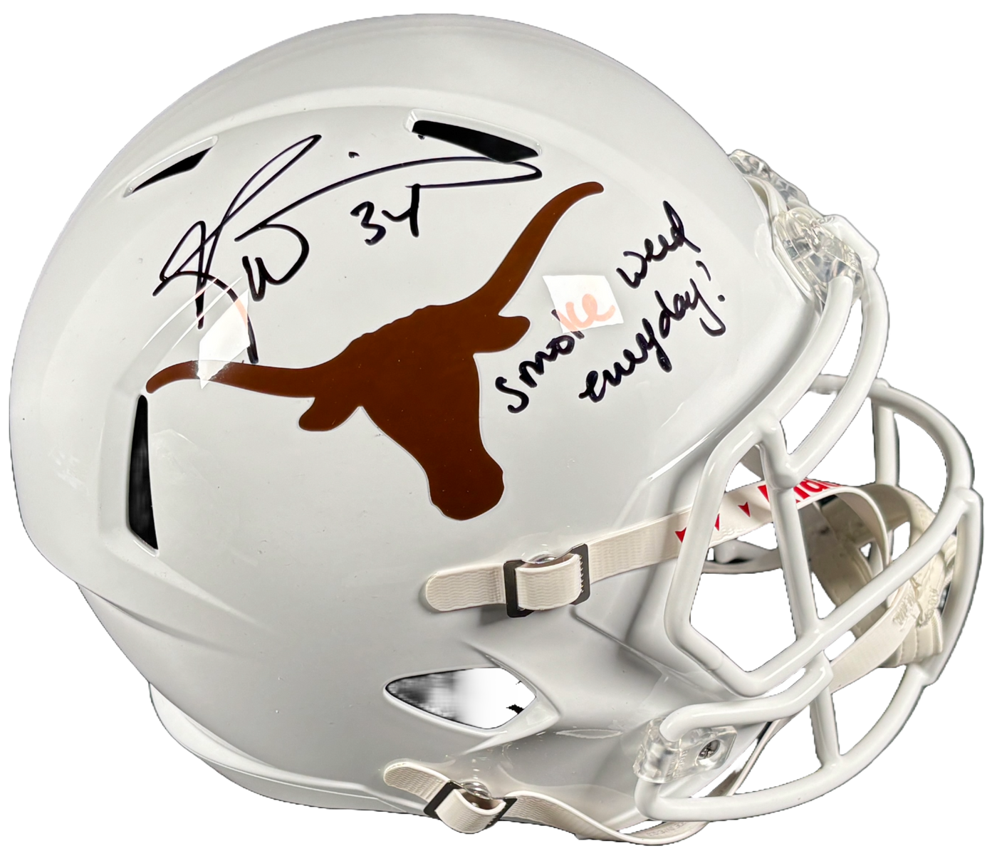 Ricky Williams Signed Texas Longhorns F/S Riddell Speed Helmet JSA COA