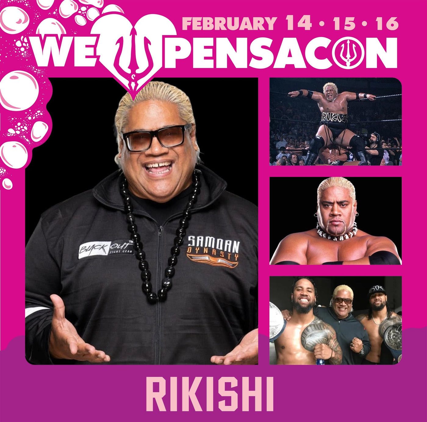 Rikishi Official Autograph Mail-In Service - Pensacon 2025