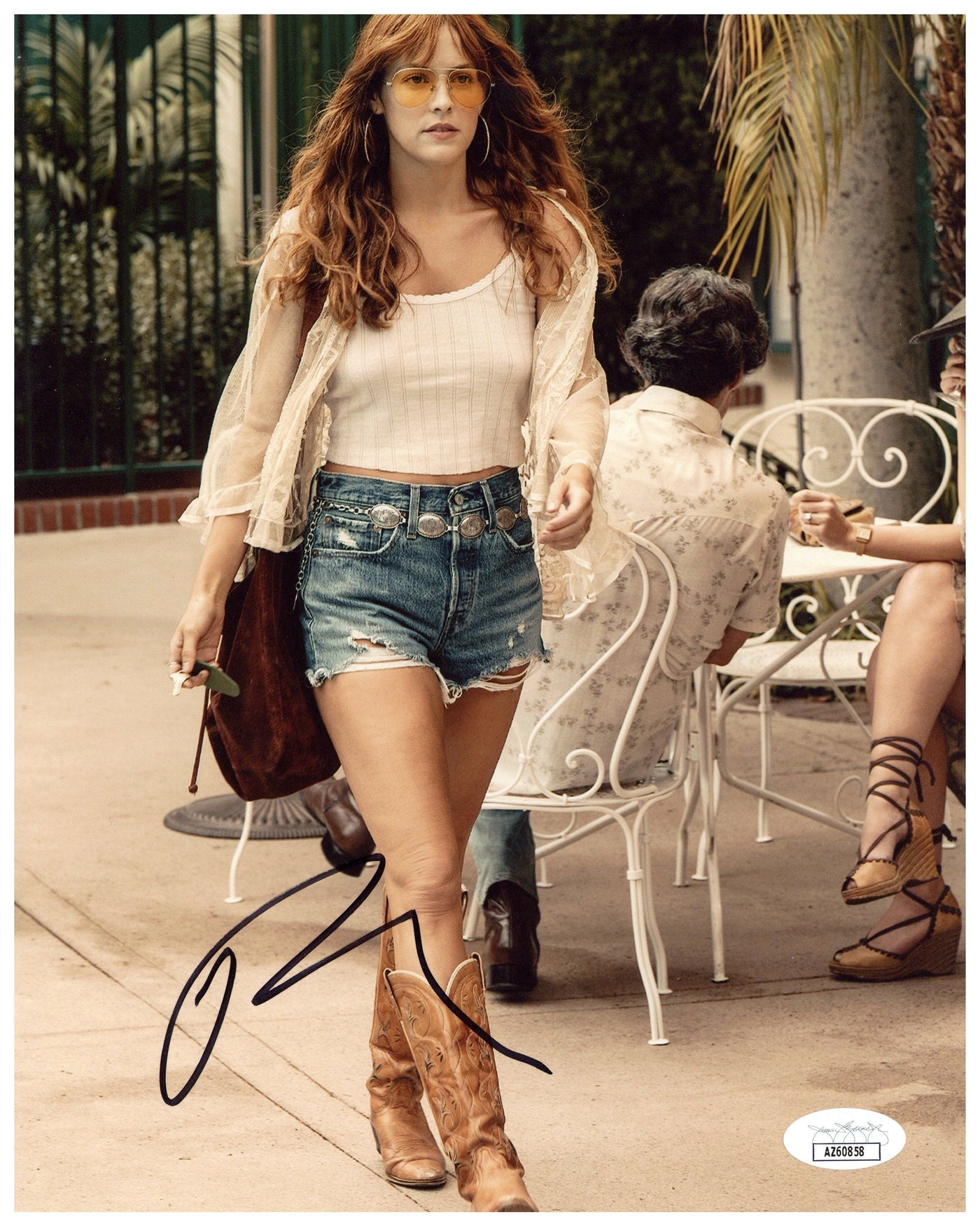 Riley Keough Signed 8X10 Photo Logan Lucky Autographed JSA COA #2