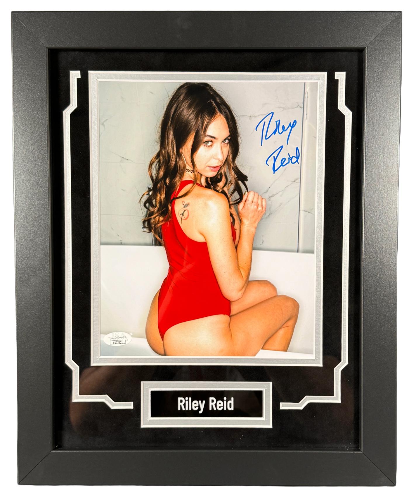 Riley Reid Signed & Custom Framed 8x10 Photo Authentic Autographed JSA COA