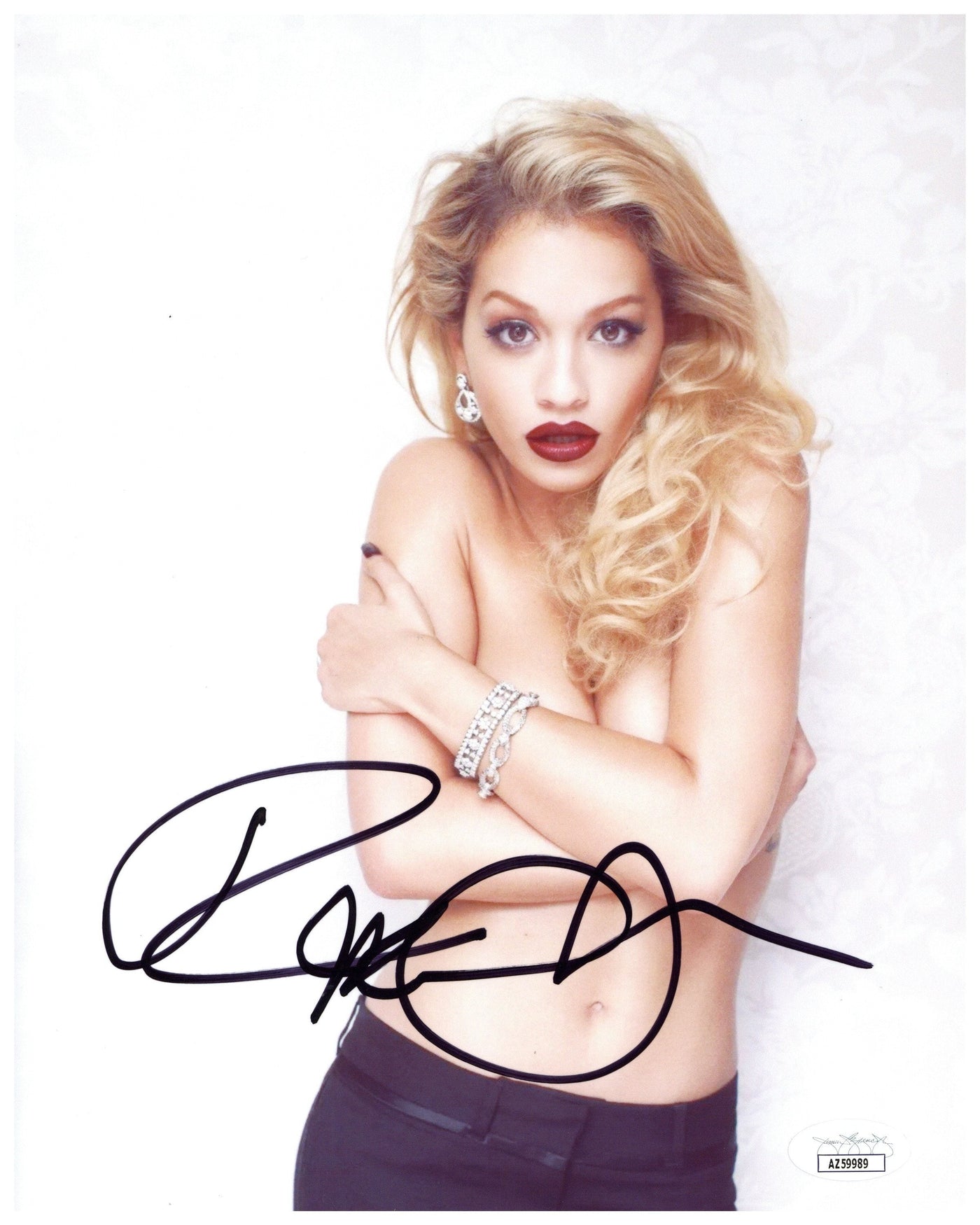 Rita Ora Signed 8x10 Photo Pokemon Authentic Autographed JSA COA #2