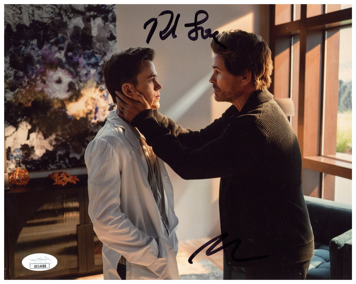 Rob Lowe & John Owen Lowe Signed 8x10 Photo Unstable Authentic Autograph JSA COA