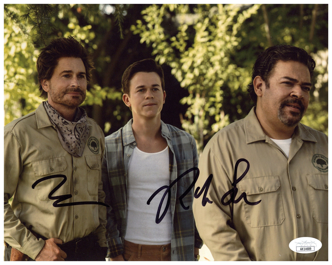 Rob Lowe & John Owen Lowe Signed 8x10 Photo Unstable Autograph JSA COA 2