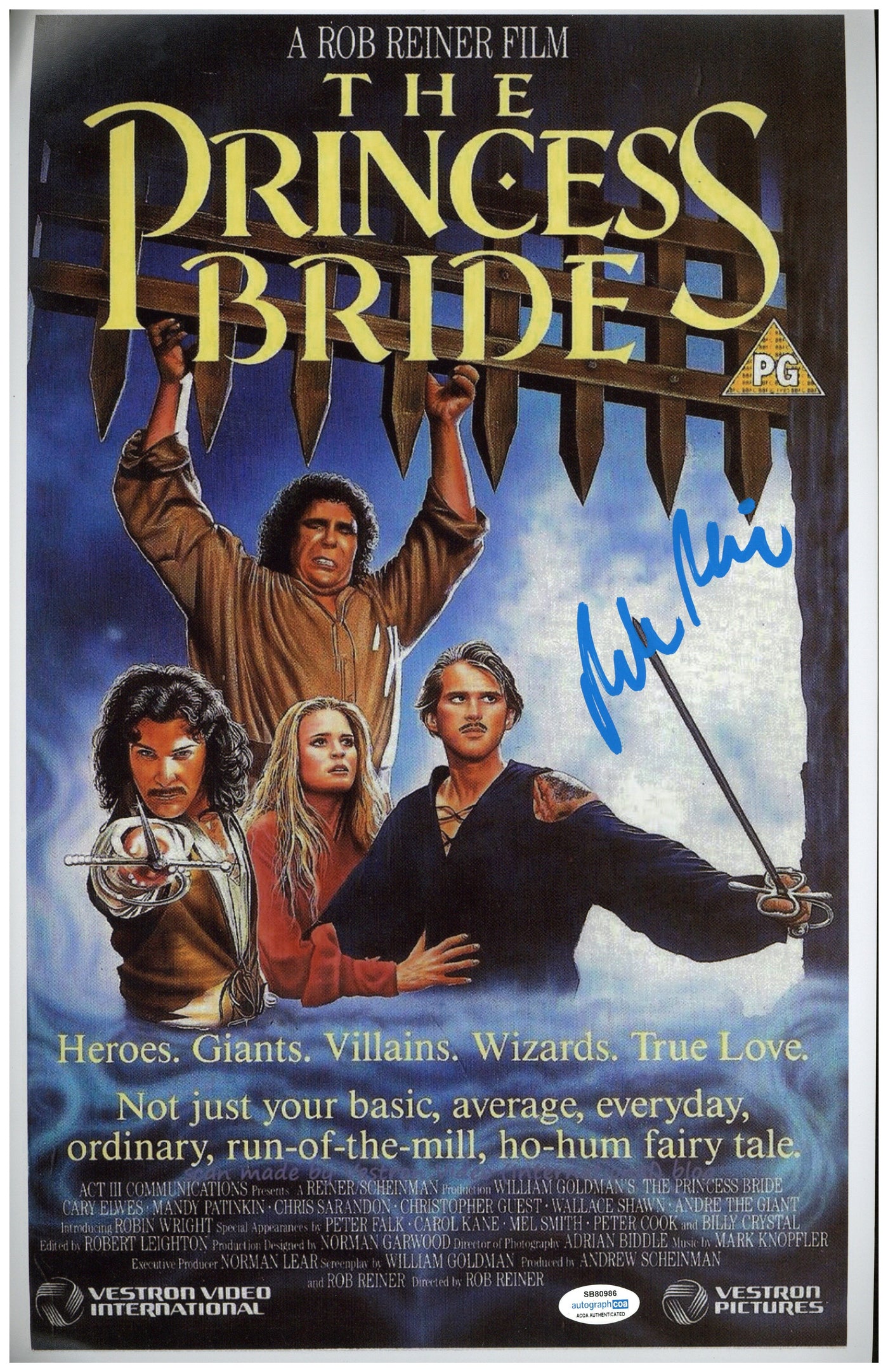 Rob Reiner Signed 11x17 Photo The Princess Bride Authentic Autographed ACOA