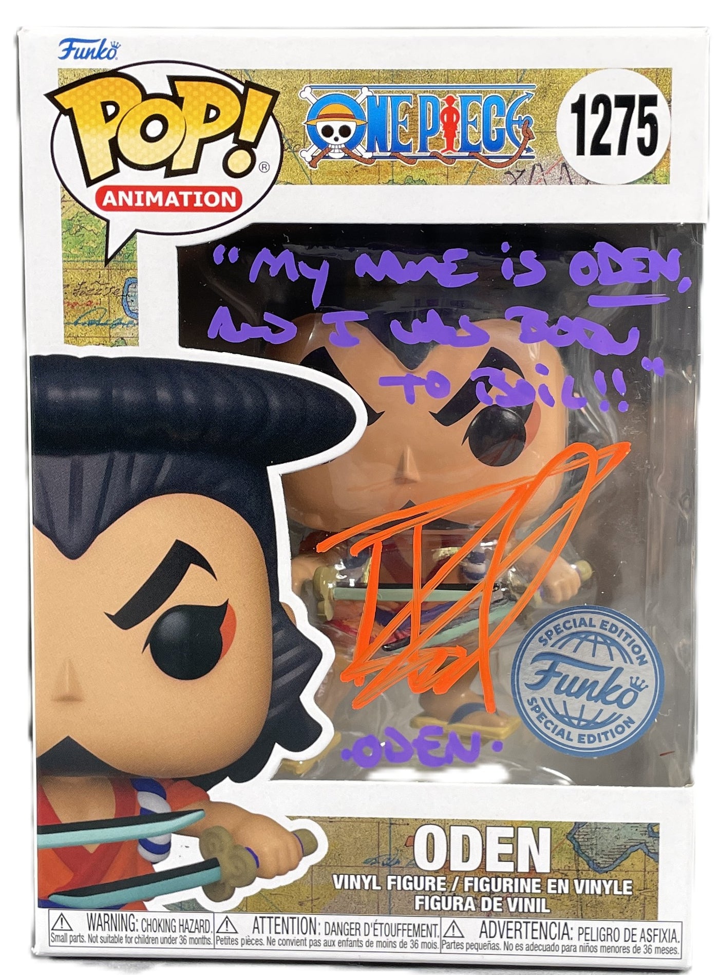 Robbie Daymond Signed Funko Pop One Piece Oden Autographed JSA COA