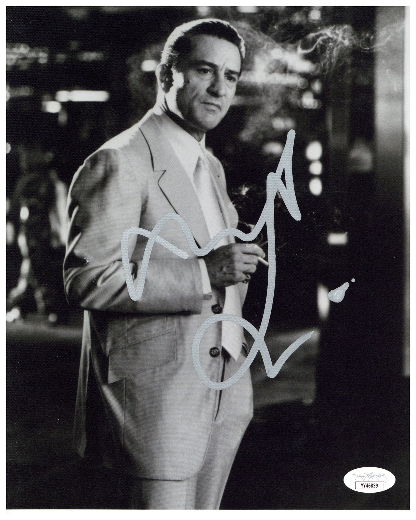 Robert De Niro Signed 8x10 Photo Casino Ace Rothstein Autographed JSA LETTER COA