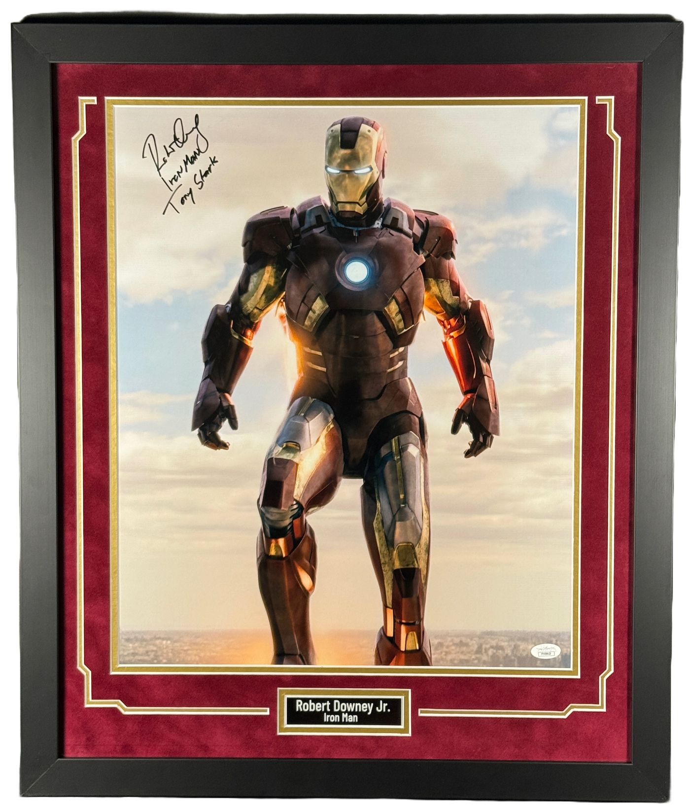 Robert Downey Jr. Signed 16x20 Photo Custom Framed Marvel Iron Man JSA LOA