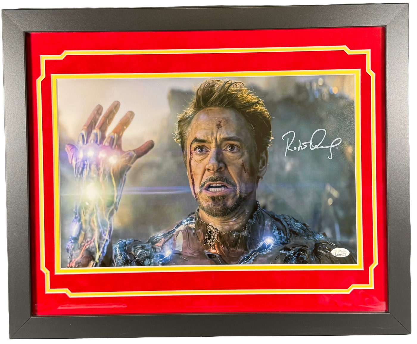 Robert Downey Jr. Signed Custom Framed Marvel Iron Man 11x17 Photo JSA COA