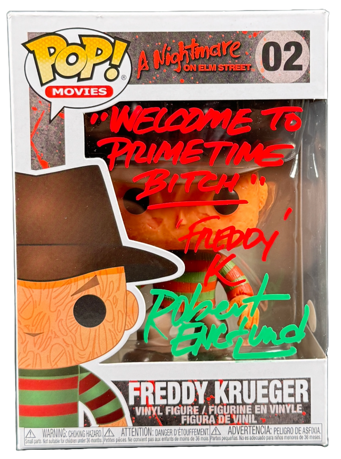 Robert Englund "Freddy Krueger" Signed Funko Pop #02 A Nightmare on Elm Street Autographed JSA COA 2
