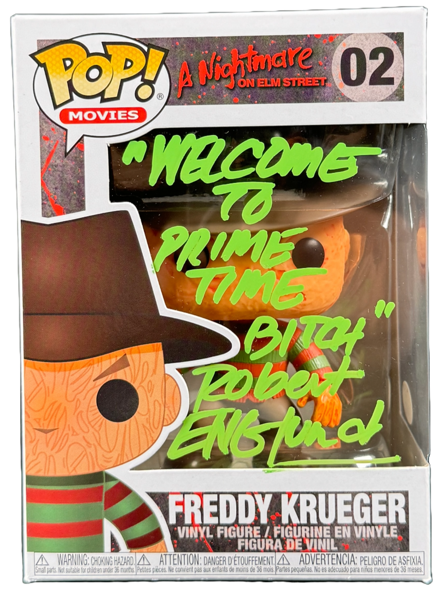 Robert Englund "Freddy Krueger" Signed Funko Pop #02 A Nightmare on Elm Street Autographed JSA COA 4