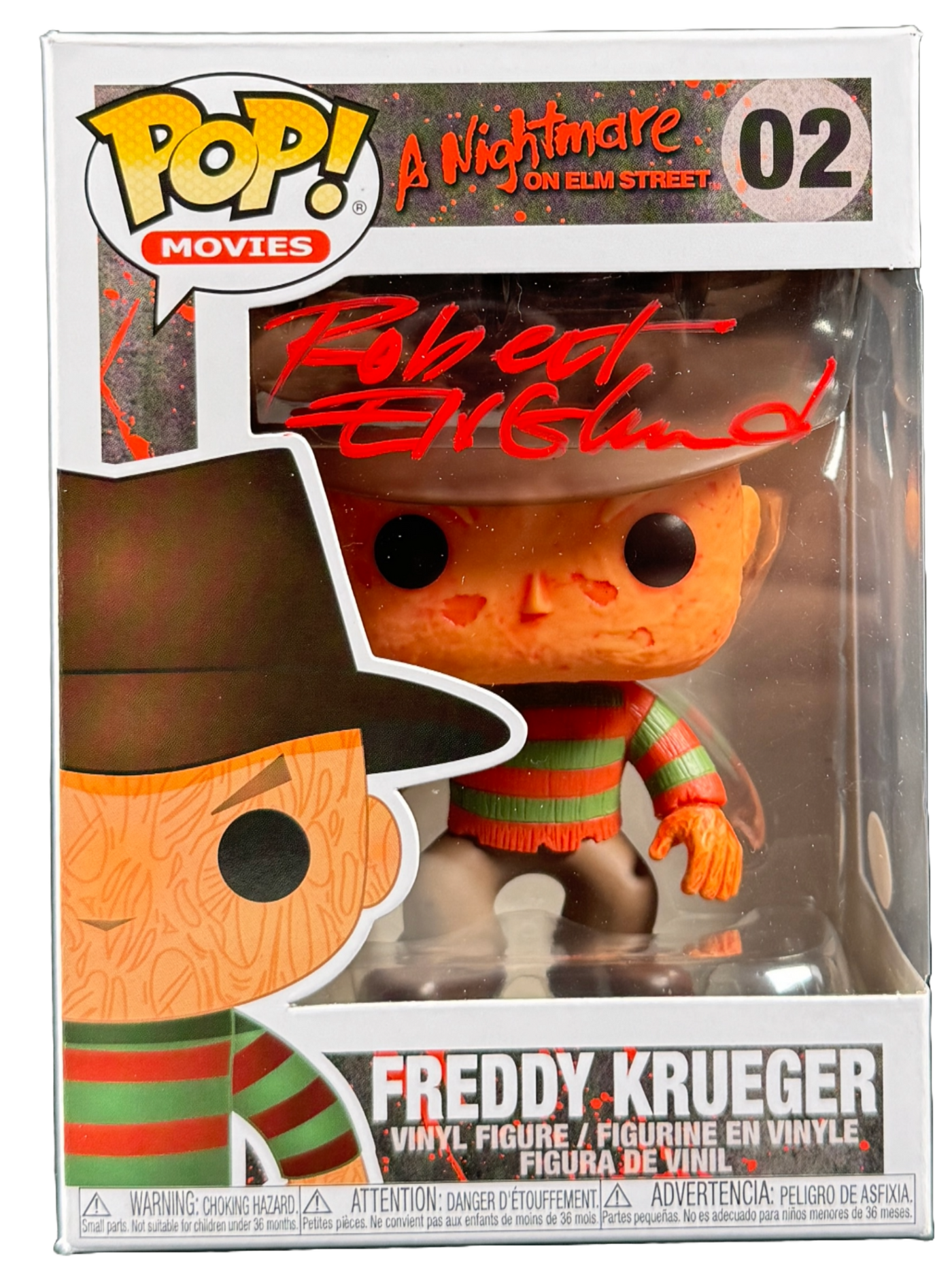Robert Englund "Freddy Krueger" Signed Funko Pop #02 - A Nightmare on Elm Street with JSA COA