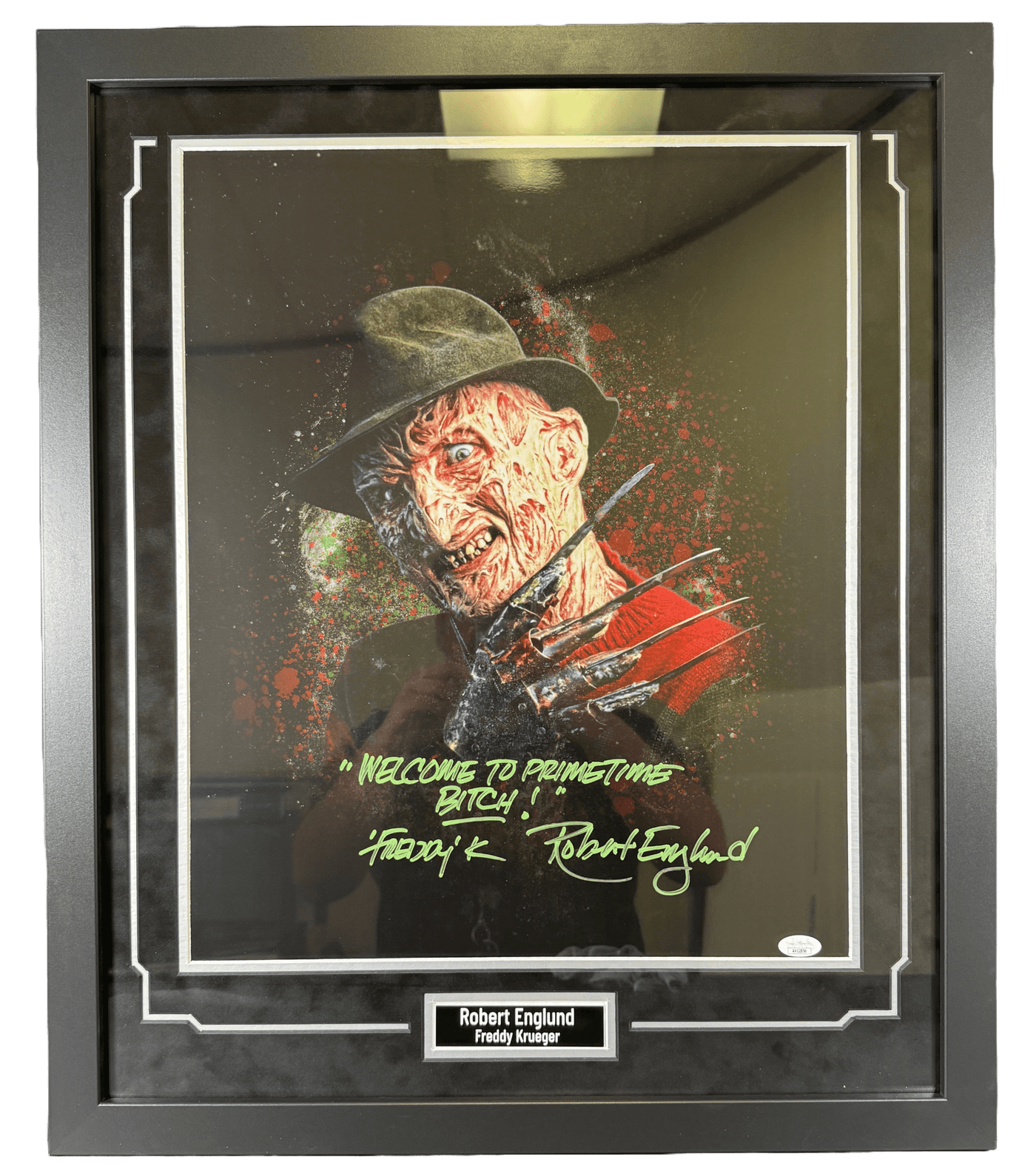 Robert Englund Signed And Custom Framed 16x20 Freddy Krueger A Nightmare on Elm Street Photo Autographed JSA COA