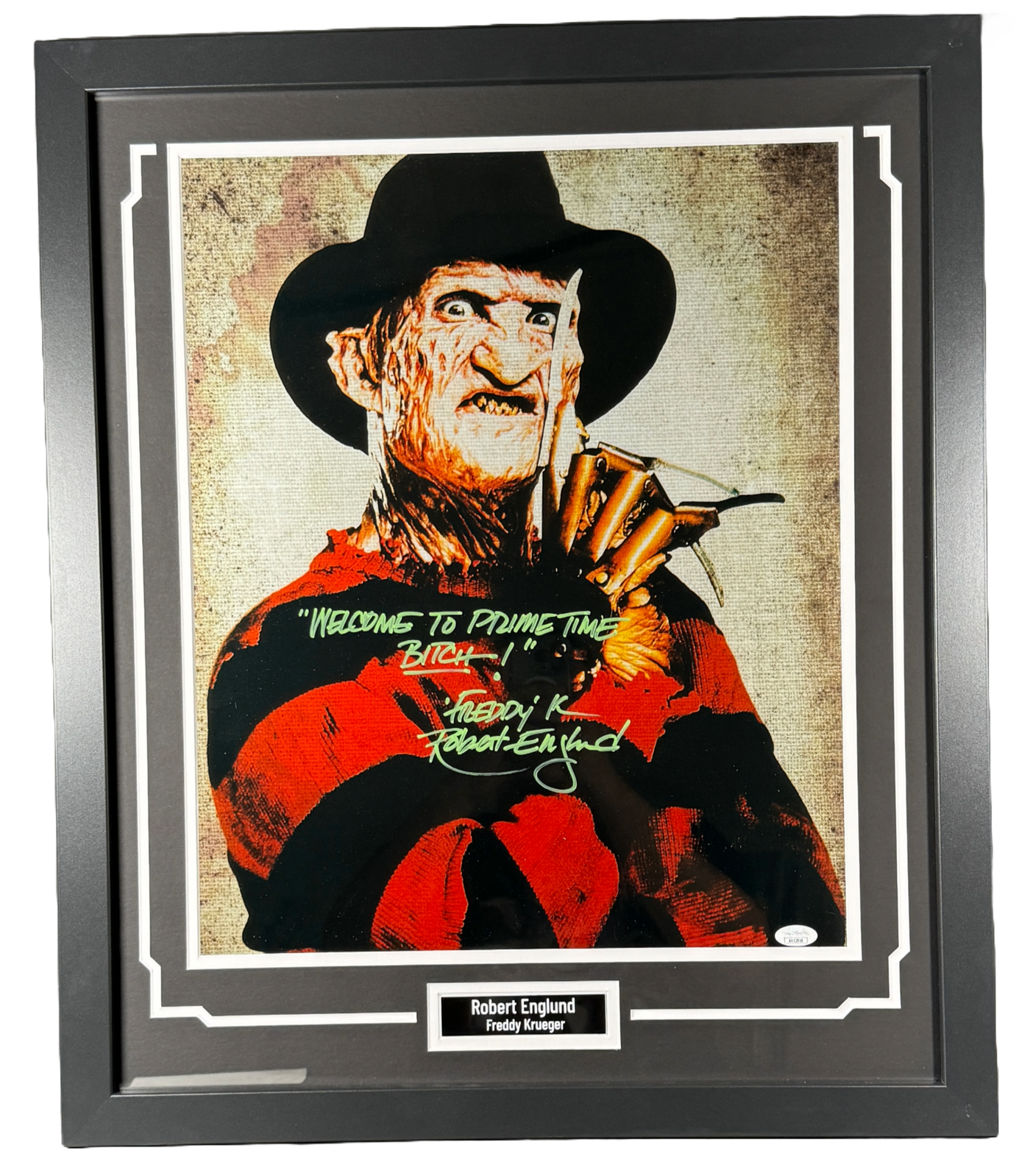 Robert Englund Signed Custom Framed 16x20 Freddy Krueger A Nightmare on Elm Street Photo Autographed JSA COA 2