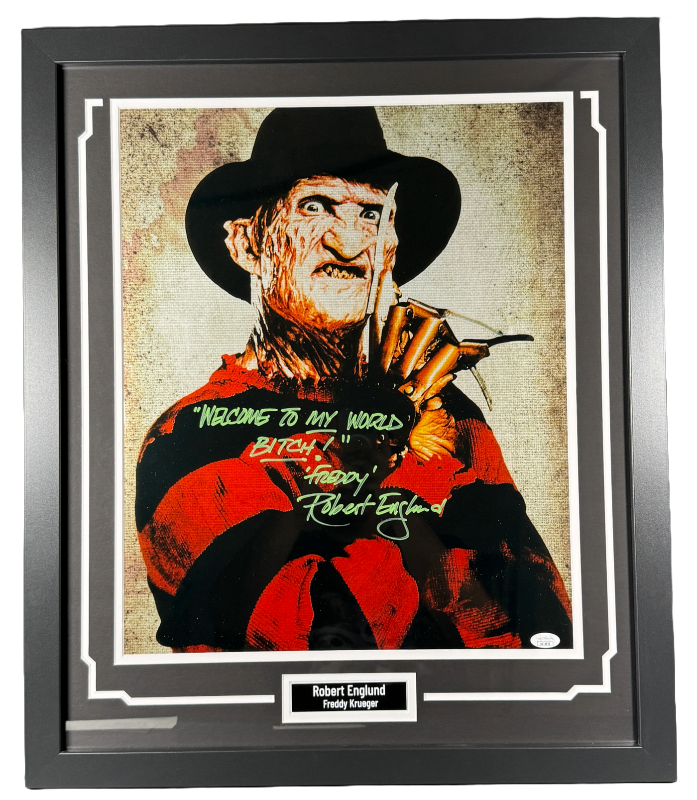 Robert Englund Signed Custom Framed 16x20 Freddy Krueger A Nightmare on Elm Street Photo Autographed JSA COA 3