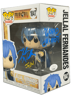 Image of Robert McCollum Signed Funko POP Fairy Tail Jellal Fernandes Autograph JSA