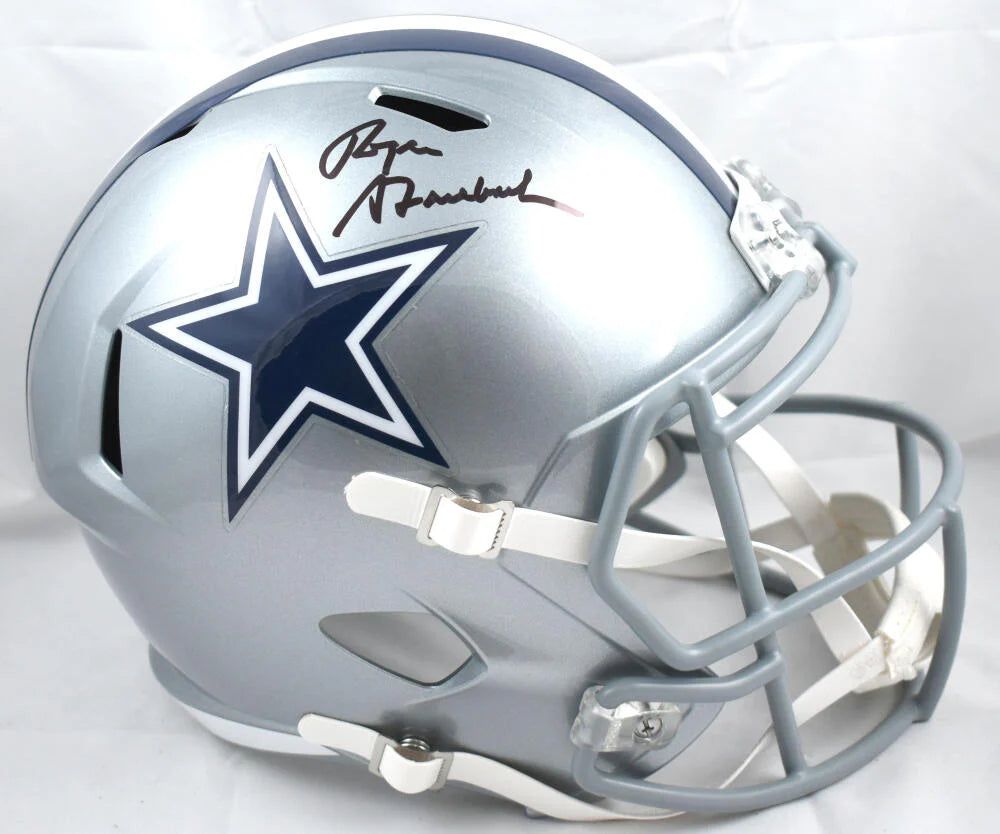 Roger Staubach Signed Dallas Cowboys F/S Speed Helmet Autographed BAS COA