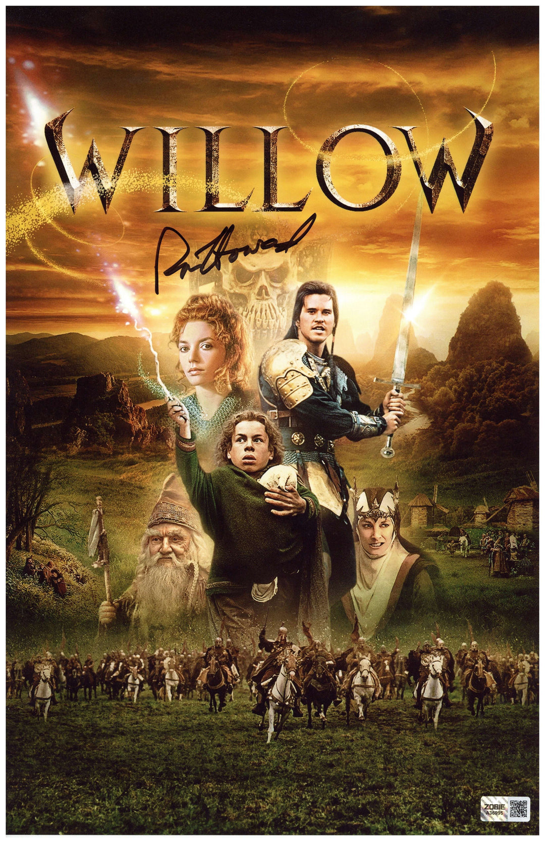 Ron Howard Signed 11x17 Photo Willow Director Autograph Zobie COA