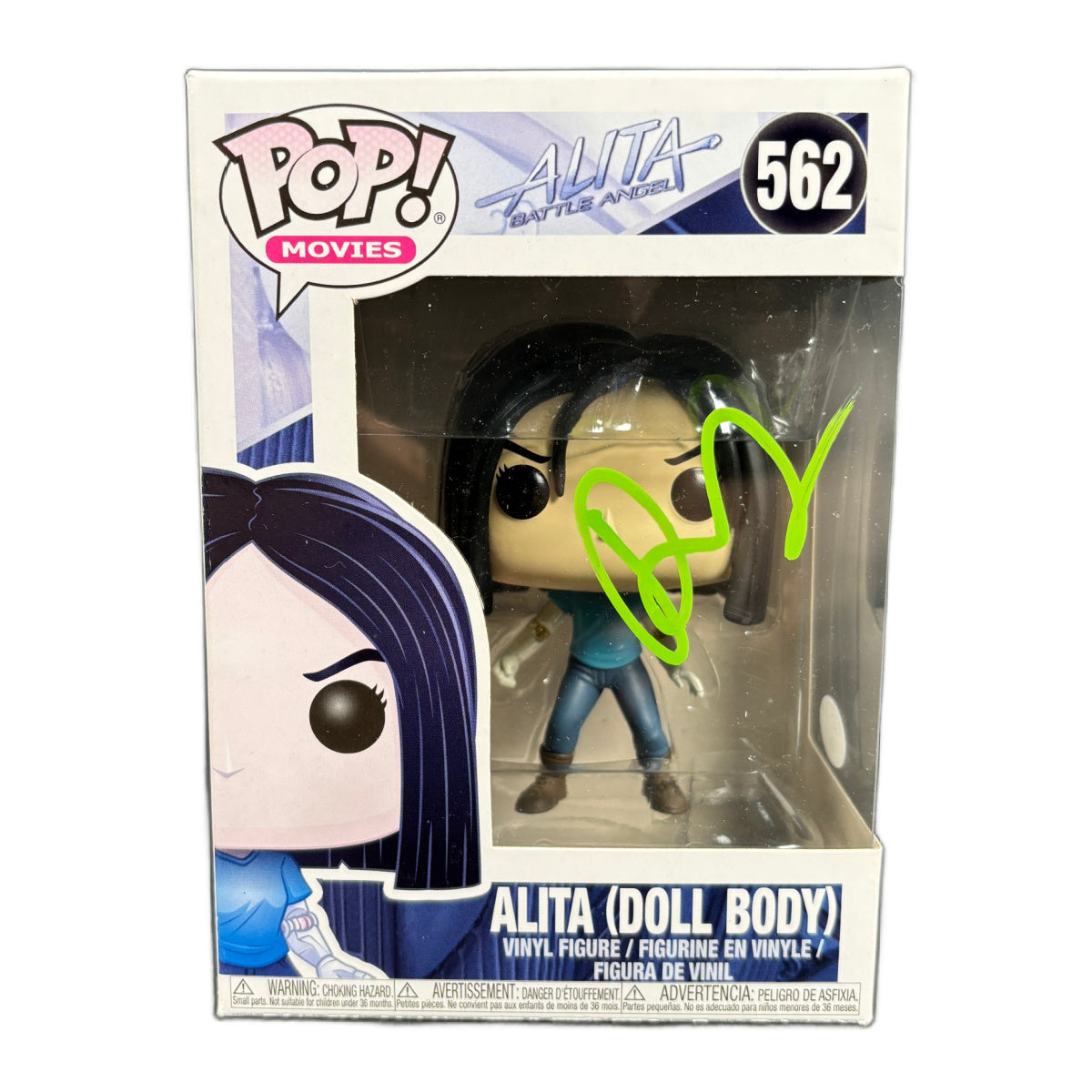 Rosa Salazar Signed Funko POP Alita Doll Body Autographed JSA COA