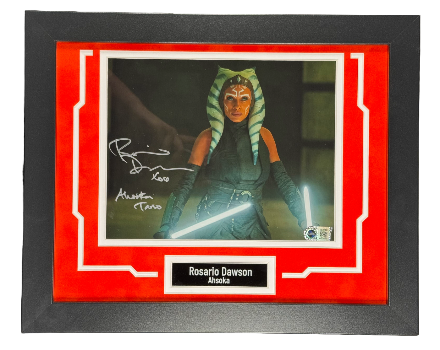 Rosario Dawson Signed 8x10 Photo Custom Framed Ahsoka Autographed JSA COA