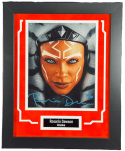Image of Rosario Dawson Signed Custom Framed 8x10 Photo Ahsoka Autographed JSA COA