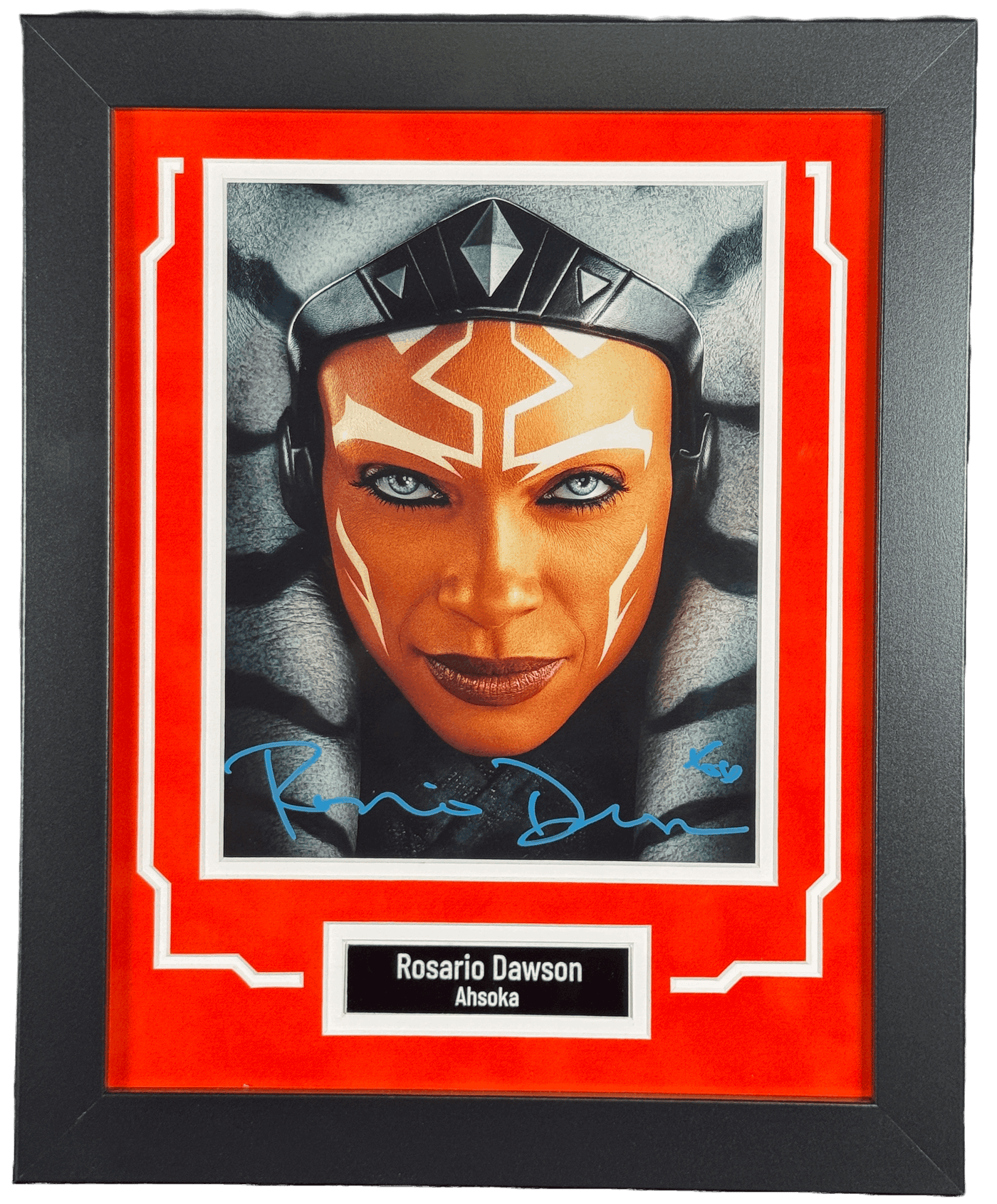 Rosario Dawson Signed Custom Framed 8x10 Photo Ahsoka Autographed JSA COA