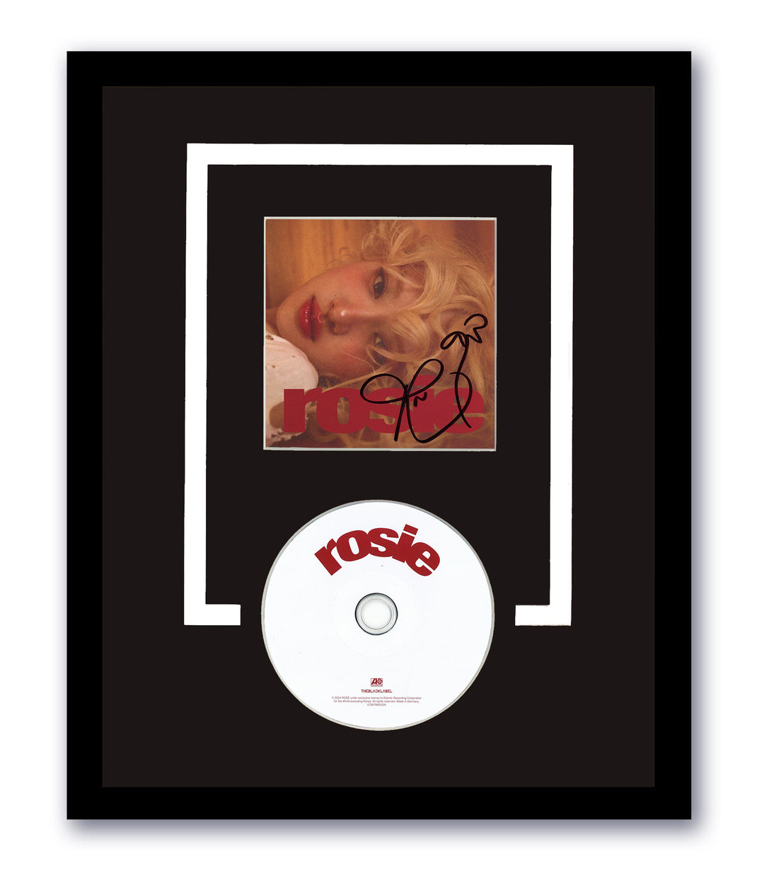 Rosé Signed 11X14 Framed CD Rosie Blackpink Autographed ACOA