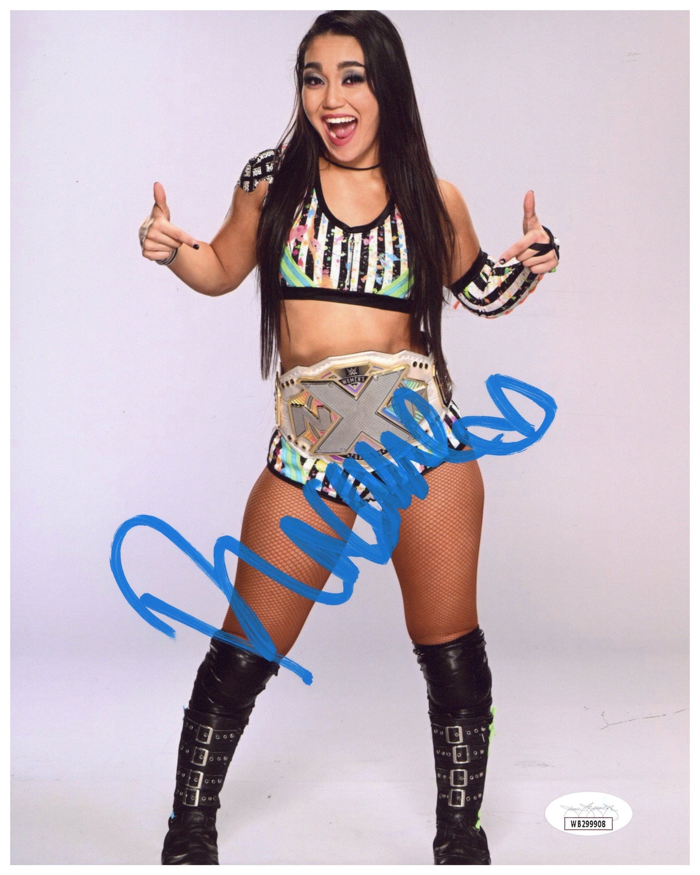 Roxanne Perez Signed 8x10 Photo WWE NXT Autographed JSA COA
