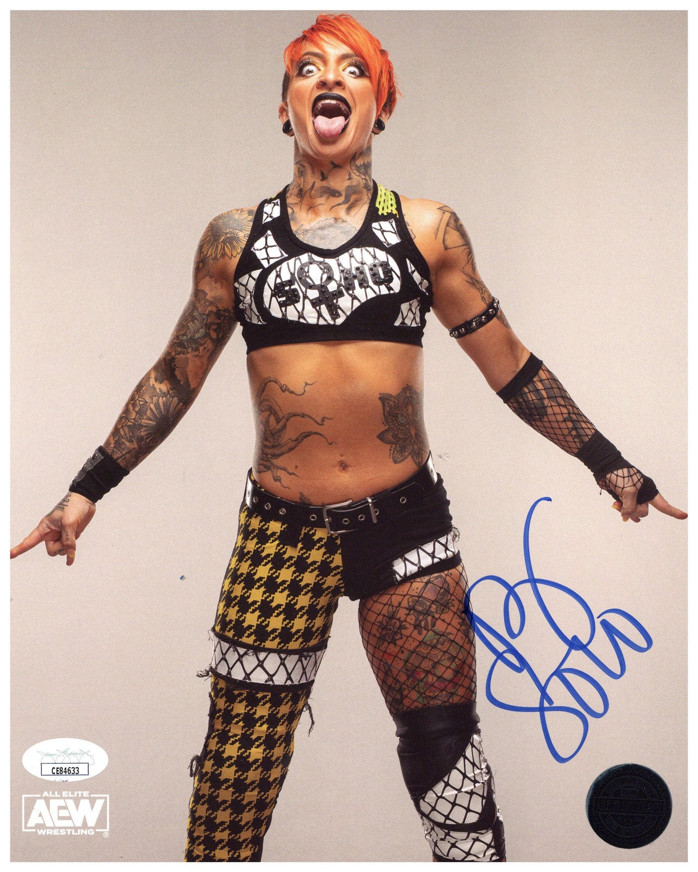 Ruby Soho Signed 8x10 Photo AEW Pro Wrestling Autographed JSA COA