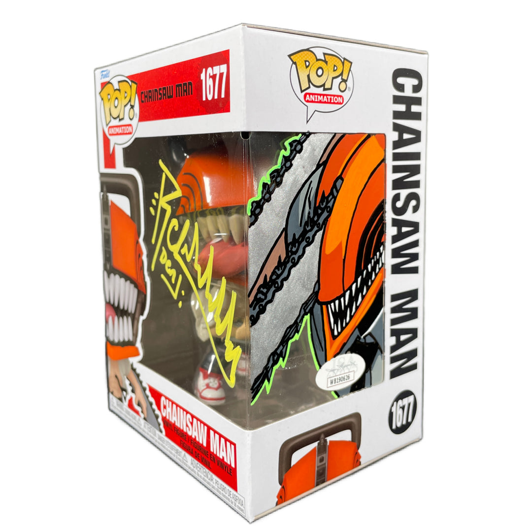 Ryan Colt Levy Signed Chainsaw Man Denji Funko Pop Autographed JSA Ryan Colt Levy Signed Chainsaw Man Denji Funko Pop Autographed JSA