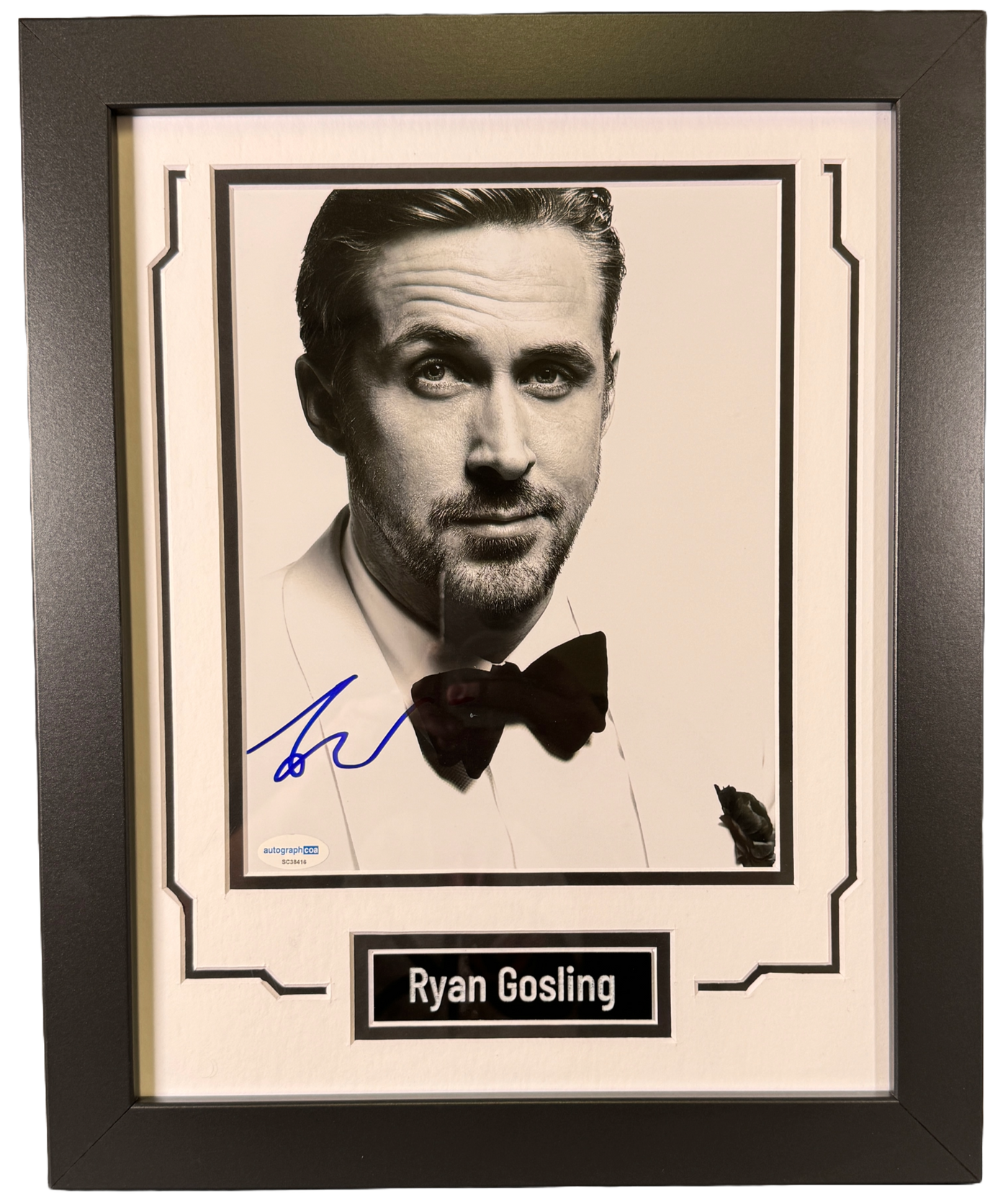 Ryan Gosling Signed & Custom Framed 8x10 Photo Authentic Autographed ACOA